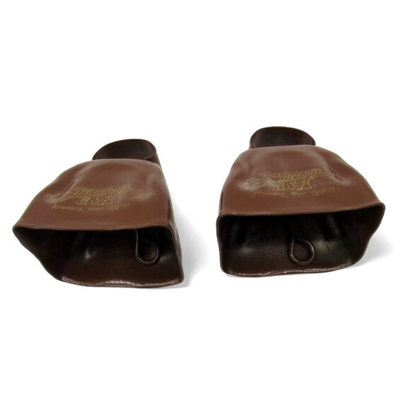 JAMBOREE USA Pair of Brown Metal COWBELLS Goat Bells from Wheeling West Virginia - Picture 5 of 10